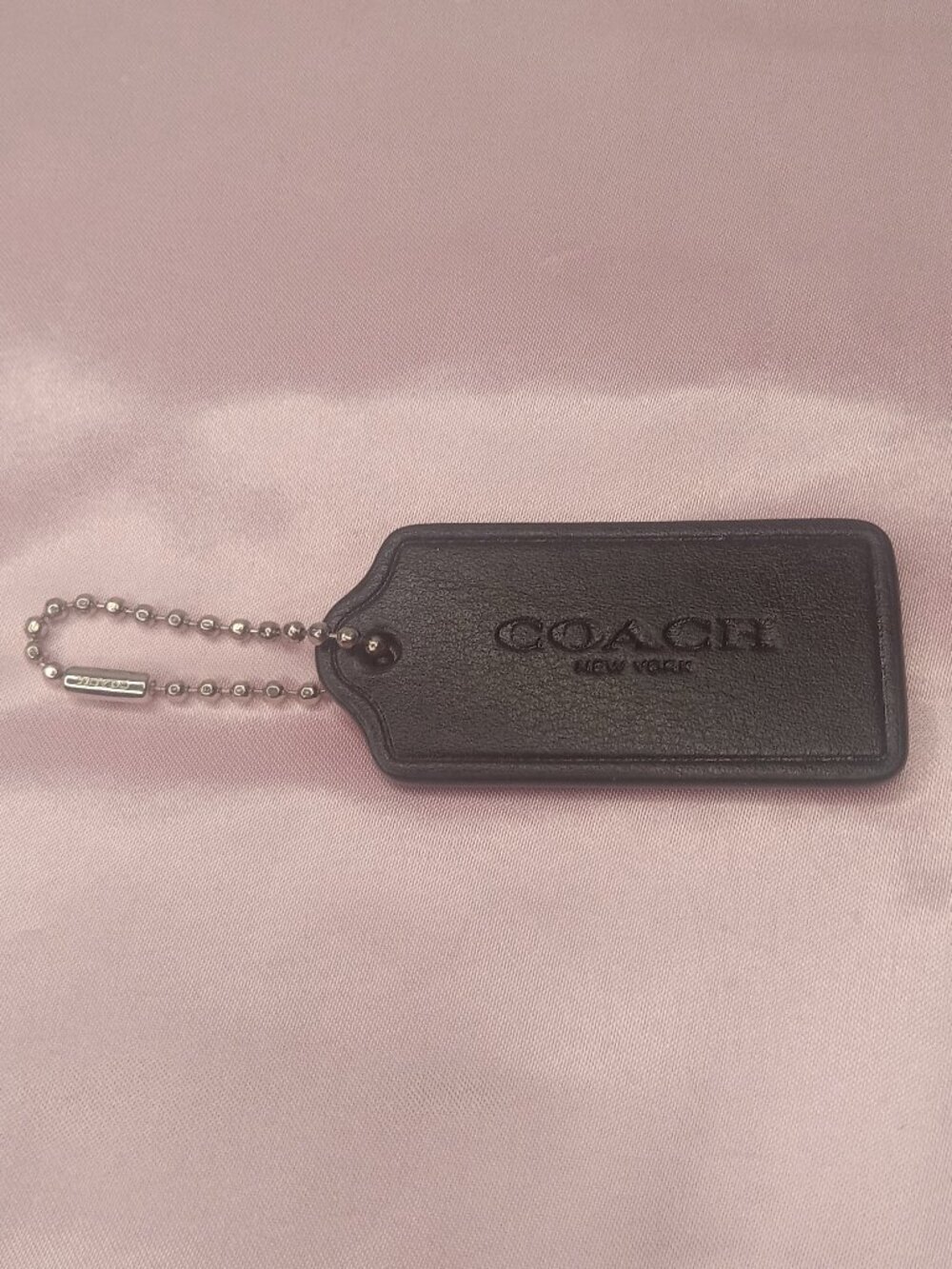 Coach New York Hang Tag Keychain